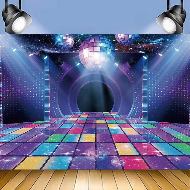 Miami Sfondo Anni '60 '70 Anni '80 Disco Neon Festa Di Compleanno Decorazione Estate Tropicale Palma Fenicottero Photo Booth Banner Poster 300x200cm - 3