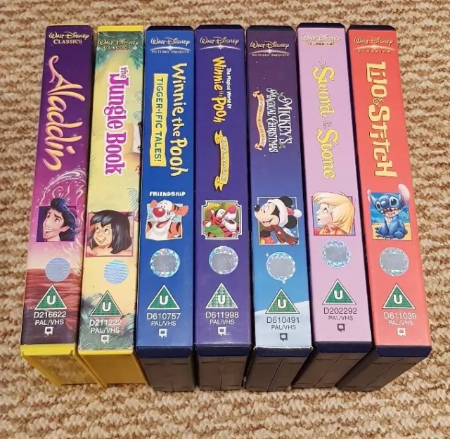 WALT DISNEY VHS Collection Aladdin, Lilo & Stitch, The Jungle Book ...