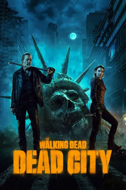 The Walking Dead Dead City 11X17 Negan Maggie Rick Zombie New York City 🗽🍎🍿