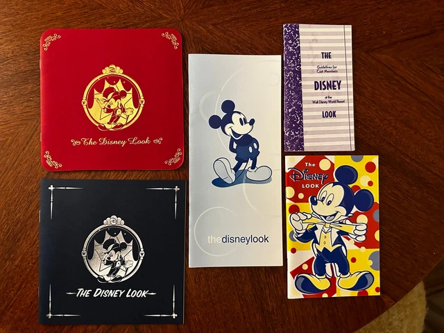 5x The Disney Look cast member brochures, Walt Disney World 1997 - 2010