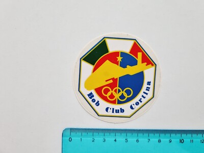 ADESIVO CORTINA PISTA OLIMPICA BOB STICKER AUTOCOLANT VINTAGE 80s ORIGINAL 
