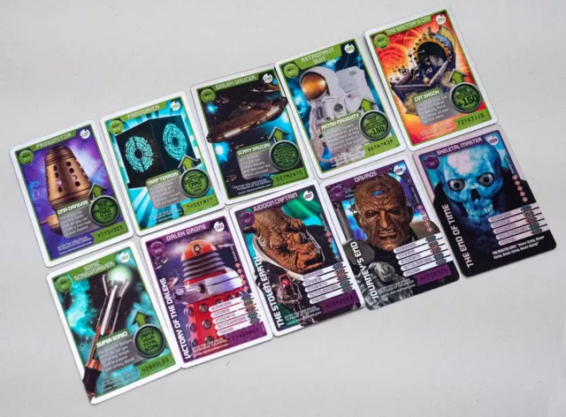 Doctor Who Monster Invasion Extreme Rare Cards X 10, No duplicates