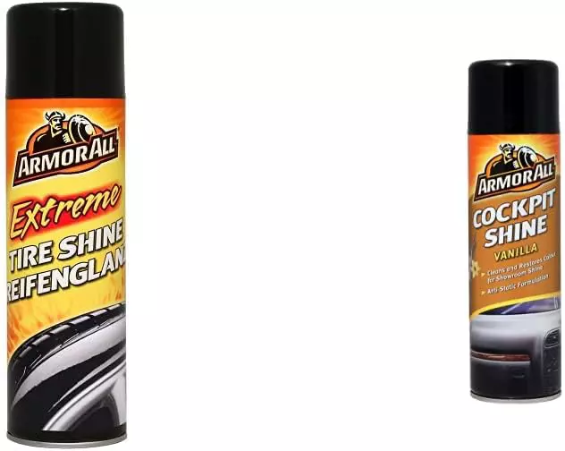 ARMORALL AA49500GE Extreme Tire Shine Aerosol, 500 ml & Cockpit Shine, Car 500ml