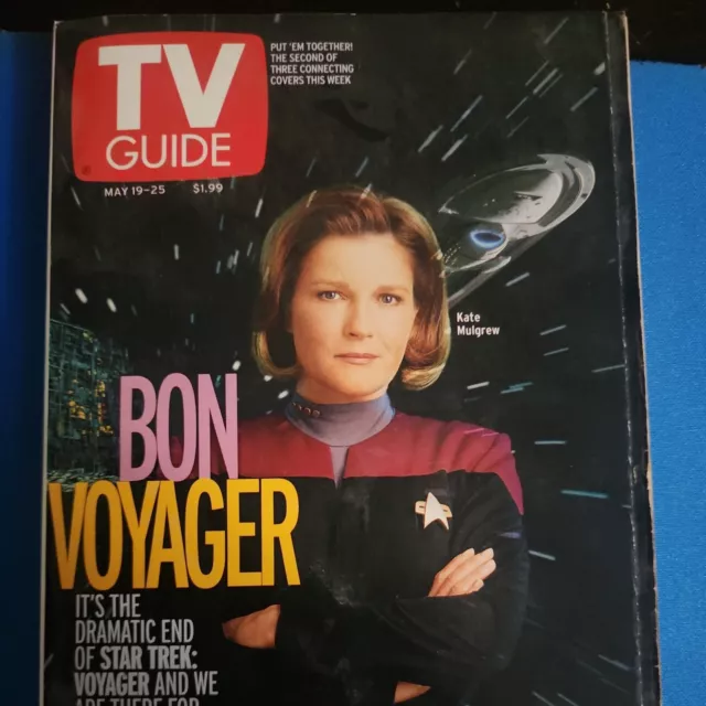 TV Guide Magazine Bon Voyager May 19-25, 2001 Star Trek