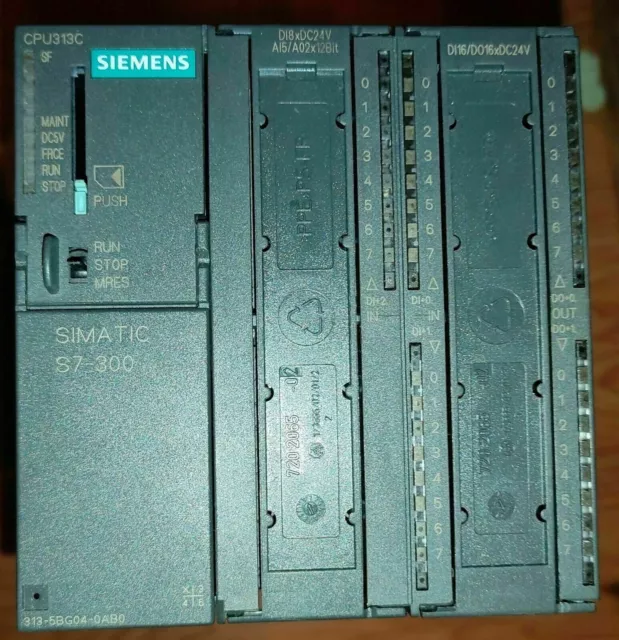 Tested ▀▄▀▄▀ Siemens S7 300 Cpu 313 C - 6Es7 313-5Bg04-0Ab0 - 6Es7313-5Bg04-0Ab0