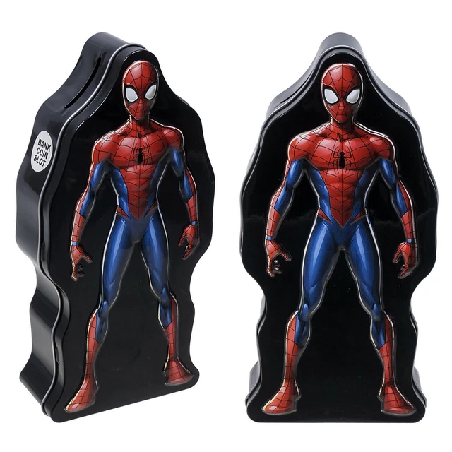 Spiderman Piggy Bank 3D Figure Coin Bank - Kids' Metal Money Bank