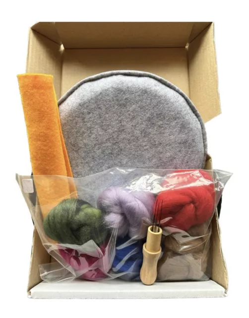 Needle Felting Kit Gift Christmas Felting Wool Felting Mat Pad