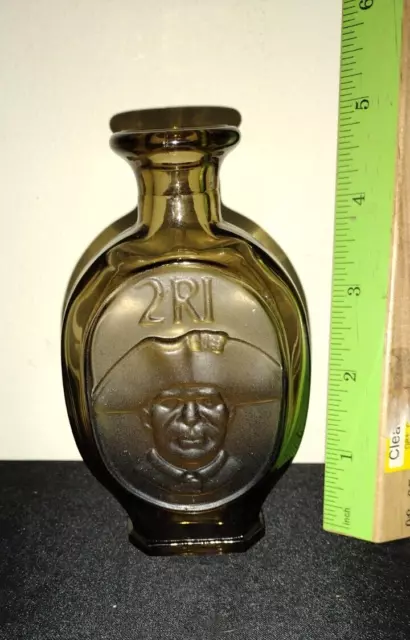 S.A.R. 1981 SONS of the American Revolution Glass Bottle "2 R. I."