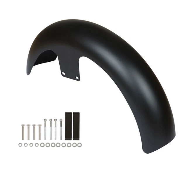 For Touring Electra Street Glide Custom Baggers 21" Wrap Black Front Fender