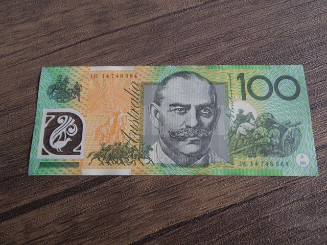 AUSTRALIA 100 DOLLAR Polymer Note 2014 John Monash / Nellie Melba £105. ...