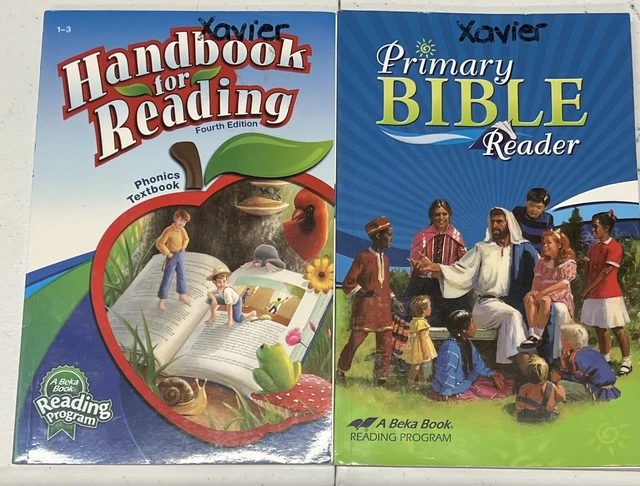 Abeka Handbook for Reading AND Primary Bible Reader 1st 2nd 3rd grade Homeschool