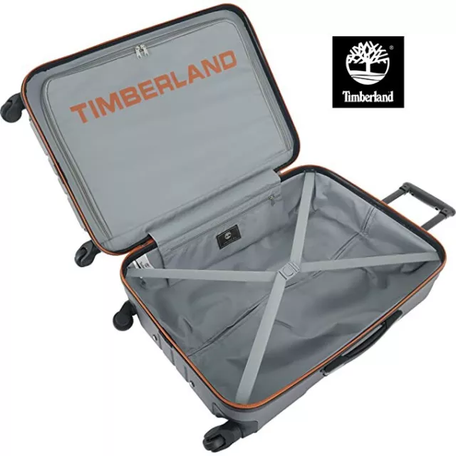 Timberland Lauggaue 21" Hardside Spinner Suitcase Burnt Orange 2