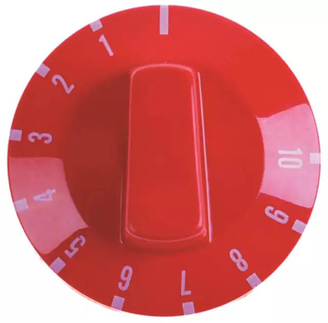 ITALFORNI Knebel für Pizzaofen TK-2B für Thermostat ø 49mm Symbol 1-10 rot