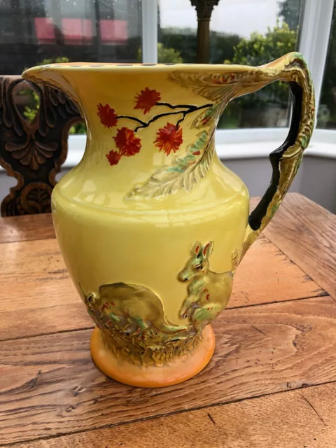 art deco burleigh ware - 10"  kangaroo colorful large jug