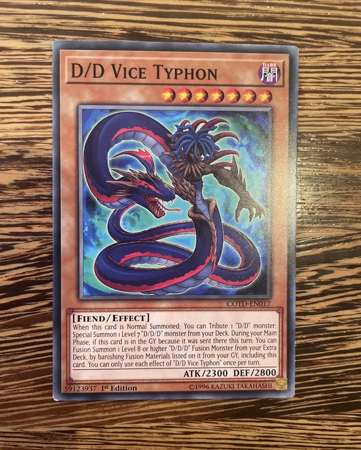 D/D VICE TYPHON 1st Edition COTDEN017 LP YuGiOh £2.75 PicClick UK