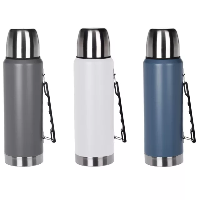 Vacuum Flask Stainless Steel Hot Drinks Tea Coffee Insulated Travel Flask 1L