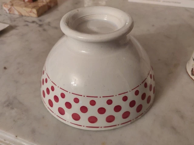 BOL ANCIEN décor  POIS ROUGES