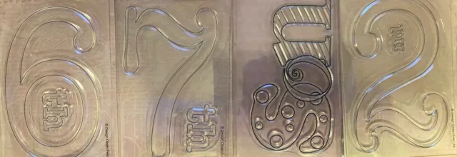 Typografie durchsichtiger Stempel große Zahlen, Titel, Vögel, Fee NEU