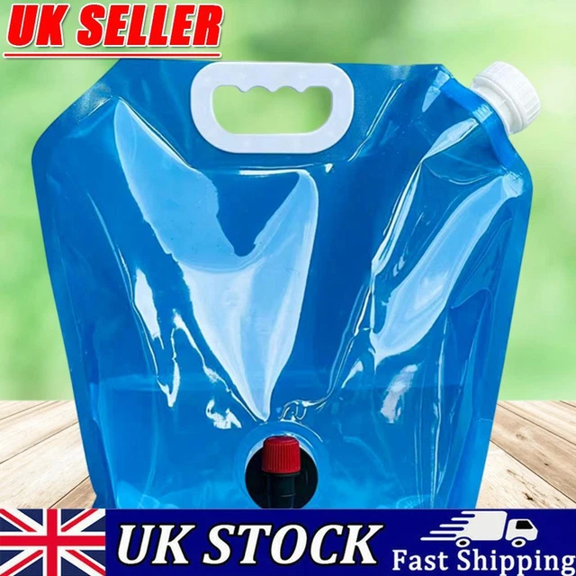 Camping Folding Water Bag No Leakage Water Container with Faucet Pouch (10L)