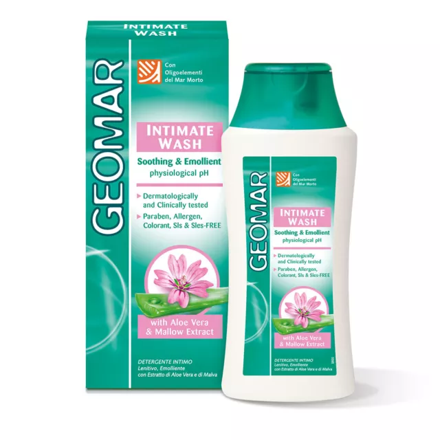 GEOMAR Sapone Intimo con Estratto di Aloe Vera ed Malva 200ml