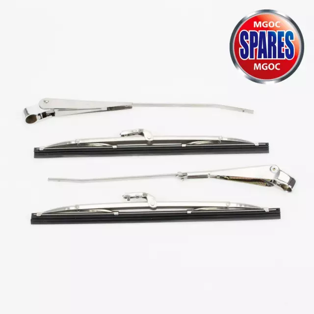 MGB GT Stainless Steel Wiper Blades & Arms 1969+ - F278K