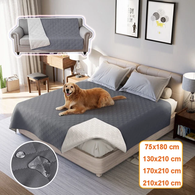 Waterproof Quilted Bed Covers Throw Slipcover Pet Bed Blanket Mat Sofa Protector