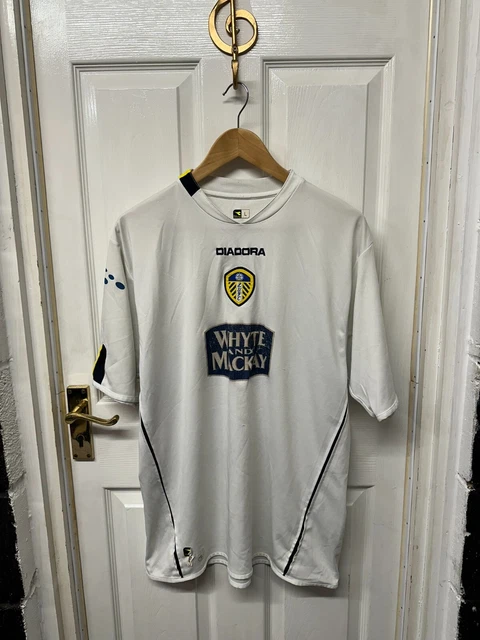 Leeds United 2003-2004 Away Shirt Diadora Whyte & Mackay XXL MEASURES 25 PIT-PIT