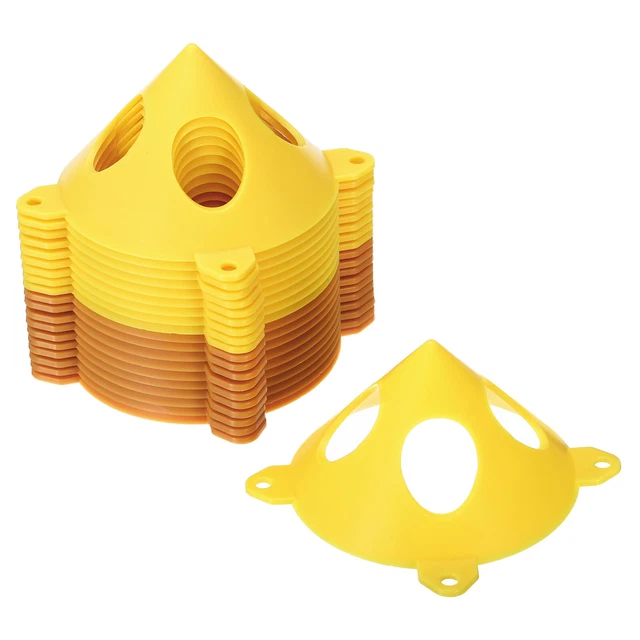 Pittura Supporti,20in2 Set ABS Plastica Mini Cono Vernice Stand,Giallo,Champagne