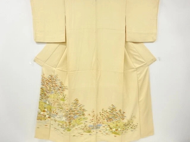6471456: Japanese Kimono / Vintage Iro-Tomesode / Embroidery / Chayatsuji