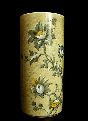 Jarrón Rollo Decoración Floral De Opalino, Años 1900A : 24,5 CM 1; 6 KG C 1900