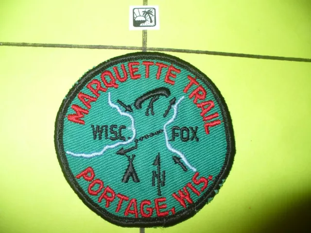 1960s,70s Marquette Trail,Patch,pp,Wisc.,Fox, BSA,Boy Scout,Portage, Wisonsin,WI