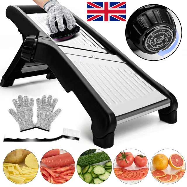 UK PROFESSIONAL MANDOLIN Slicer Vegetable Cutter Food Fruit Chopper