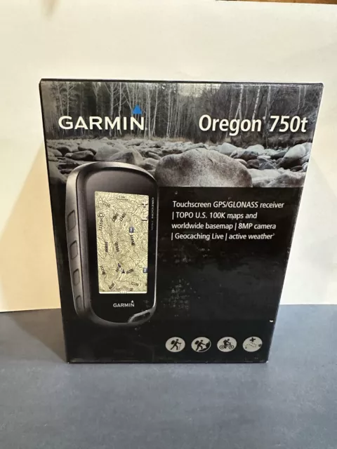 Garmin Oregon 750T GPS Touchscreen Satellite Camera WiFi GeoCaching +Accessories