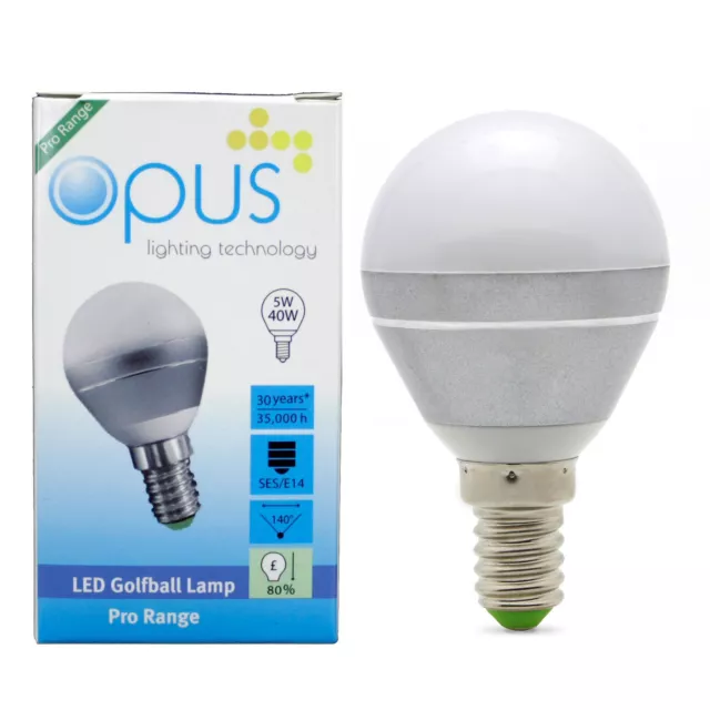 Opus 6w = 40w LED Golfball Schraubkappe/Bajonettkappe Glühbirnen kleine runde Lampen 3