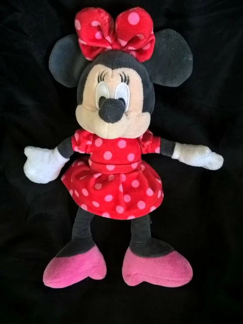 doudou peluche Minnie robe rouge pois rose DISNEY NICOTOY ORCHESTRA 30cm