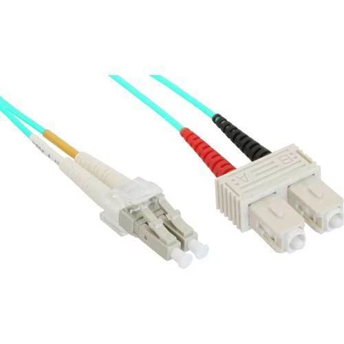 5 cavi duplex InLine® fibra ottica, LC/SC 50/125μm, OM3, 2 m