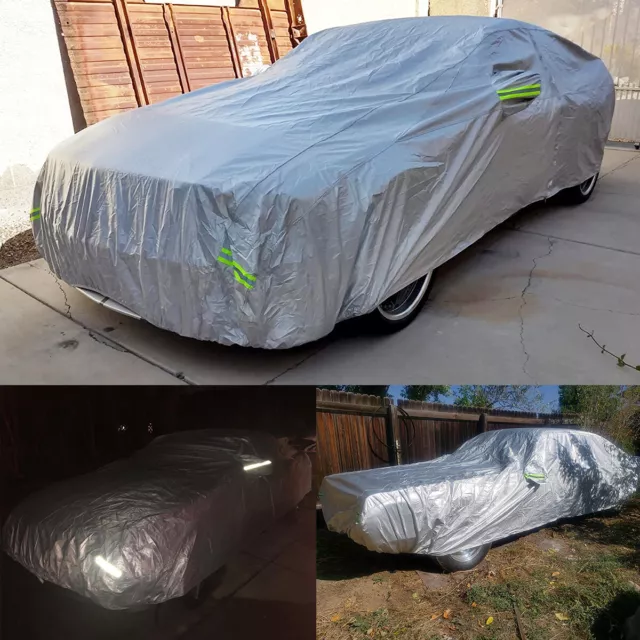 For Ford Mustang GT350 GT500 Full Car Cover All Weather Sun Rain Dust UV Proof 2