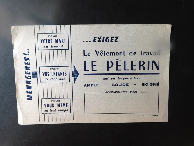 Textile & vestimentaire - buvard vestimentaire vêtement travail