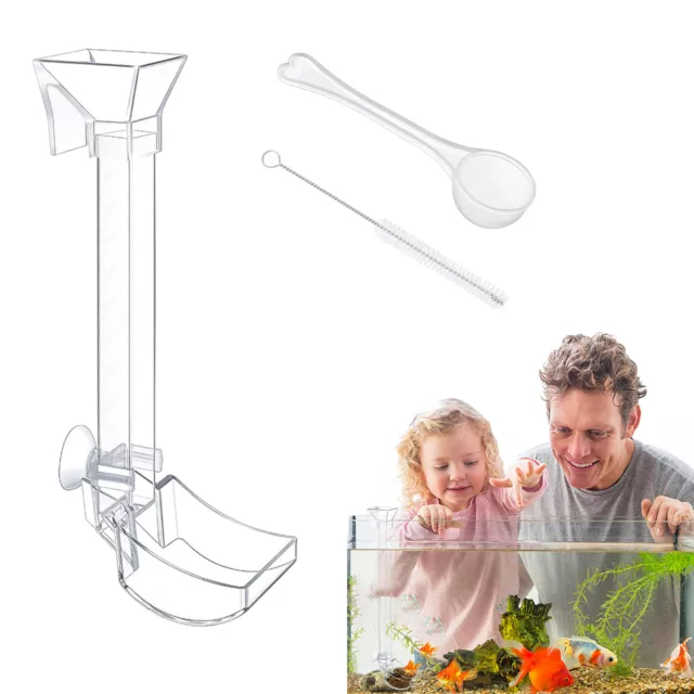 Feeder Set Tube Aquarium Fish Shrimp Dish Clean Universal Feeding Kit 3