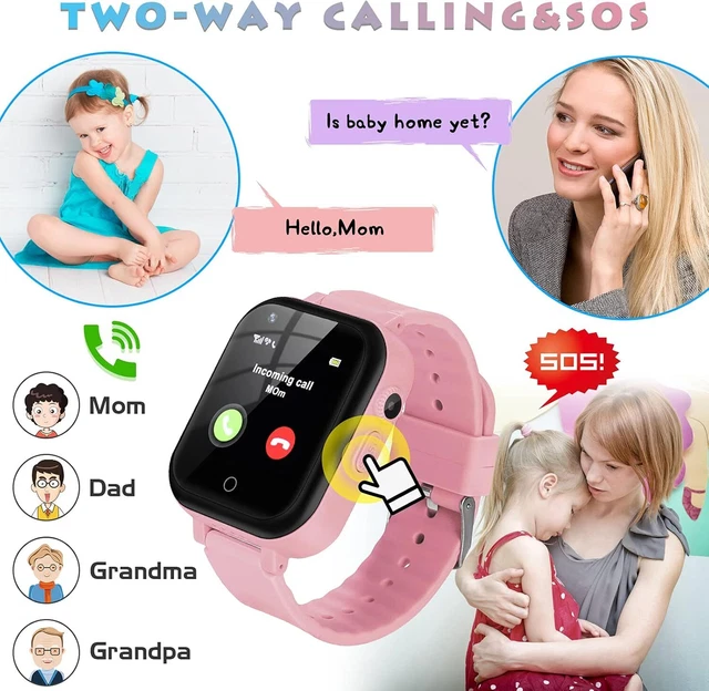 4G KINDER SMARTWATCH mit GPSTracker Anrufen Kamera SOS Handy