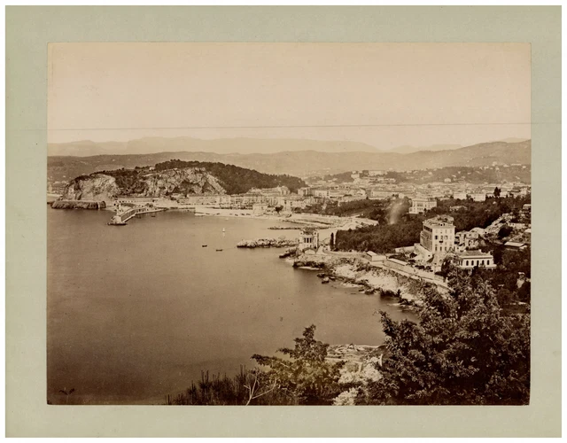 Tirage Albuminé Vintage Antibes Vers 1880 - Vue Générale, Format 21x27 Cm