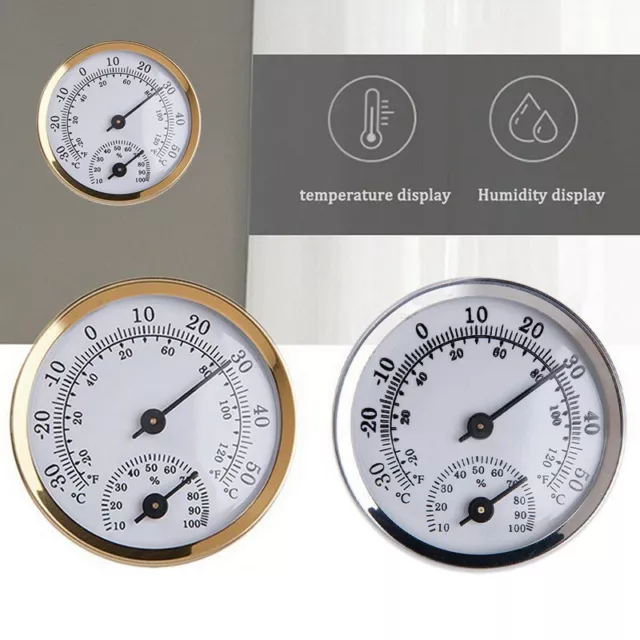 Analog Wall Mounted Temperature Humidity Thermometer Hygrometer Weather Station