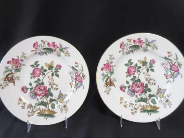 2 CHARNWOOD Wedgwood England 8" Bone China Salad Plates, Barely Used!