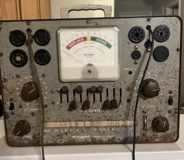 Knight 600 Series Tube Tester powers on