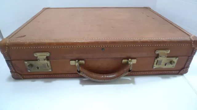 Hartmann - President Model- Belting Leather Briefcase- Older Model- Shabby Chic 2