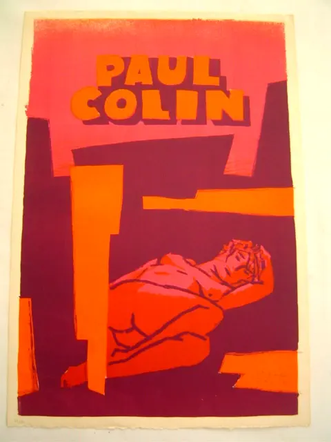 AFFICHE litho numérotée sur papier ARCHES : signé peintre PAUL COLIN / AFFICHE