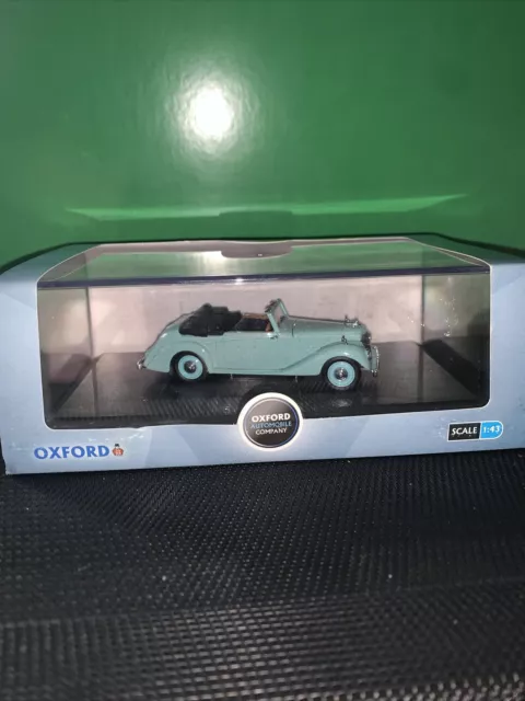 Oxford Diecast 1.43 Armstrong Siddeley Hurricane open roof torquoise REF ASH003