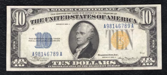 Fr. 2309 1934-A $10 Ten Dollars “North Africa” Silver Certificate Gem Unc