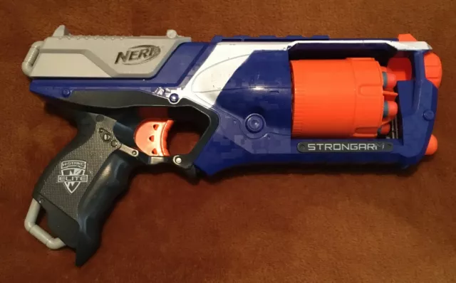 Nerf - N-Strike Elite - Strongarm Foam Dart Six Shooter - With Bullets - Working