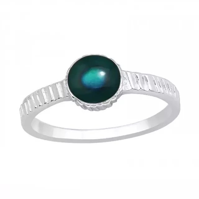 Sterling Silver Oval Mood Ring
